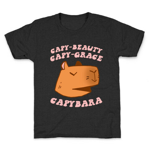 Capy-beauty, Capy-grace, Capybara Kids T-Shirt