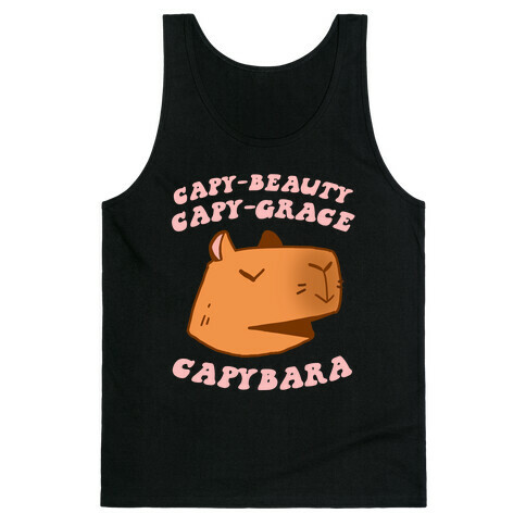 Capy-beauty, Capy-grace, Capybara Tank Top