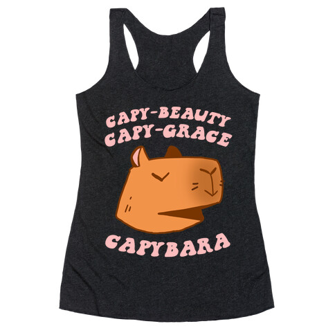 Capy-beauty, Capy-grace, Capybara Racerback Tank Top