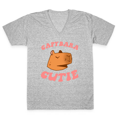 Capybara Cutie V-Neck Tee Shirt