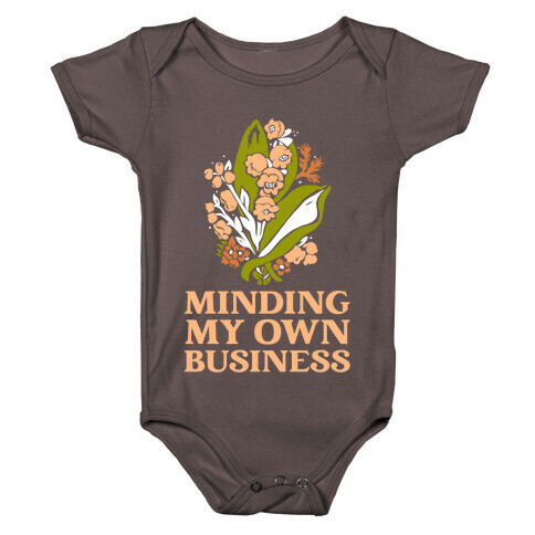 Minding My Own Business Baby One-Piece