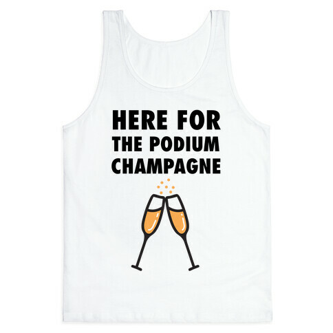 Here For The Podium Champagne Tank Top