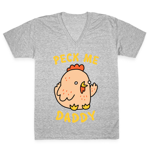 Peck Me Daddy V-Neck Tee Shirt