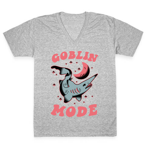 Goblin Mode (Goblin Shark) V-Neck Tee Shirt