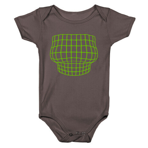 Retro 3D Bust Baby One-Piece
