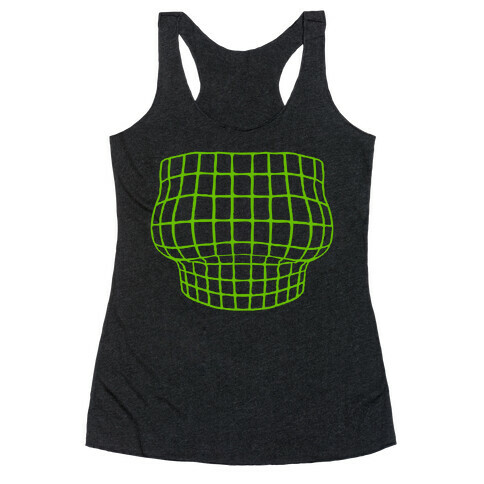 Retro 3D Bust Racerback Tank Top