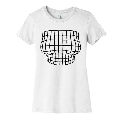 Retro 3D Bust Womens T-Shirt