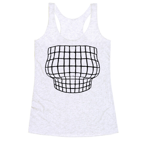 Retro 3D Bust Racerback Tank Top