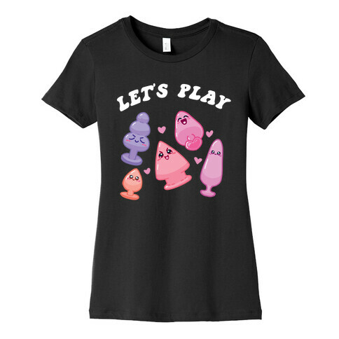 Let's Play (Kawaii Plugs) Womens T-Shirt