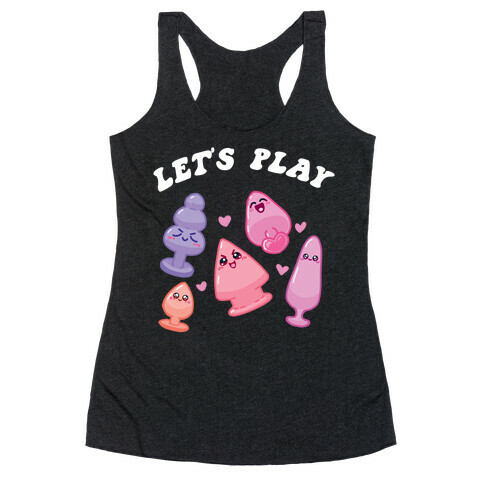 Let's Play (Kawaii Plugs) Racerback Tank Top