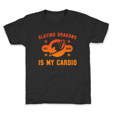 Slaying Dragons Is My Cardio Kids T-Shirt