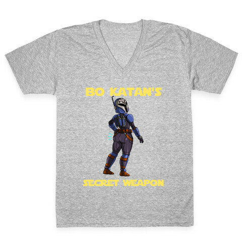 Bo Katan's Secret Weapon V-Neck Tee Shirt