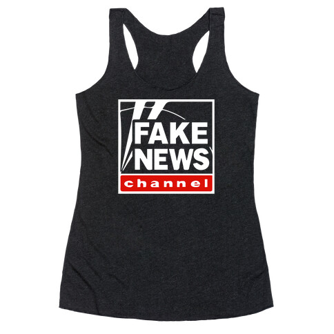 Fake News Racerback Tank Top