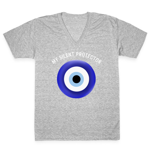 The Eye Is My Silent Protector V-Neck Tee Shirt