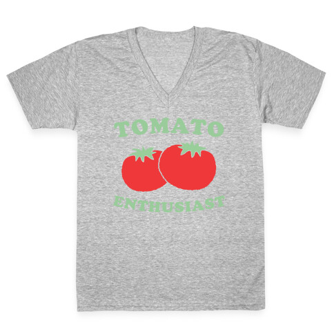 Tomato Enthusiast V-Neck Tee Shirt