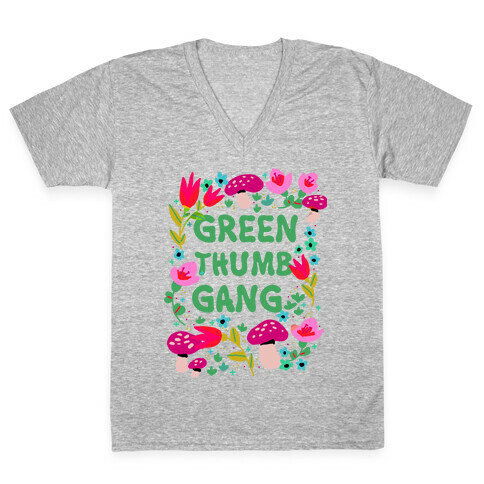 Green-thumb Gang V-Neck Tee Shirt