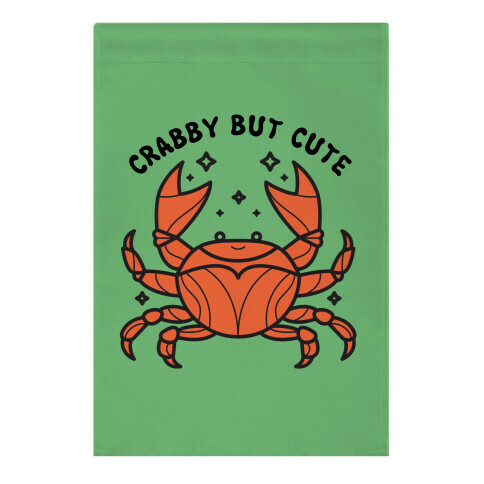 Crabby But Cute Garden Flag