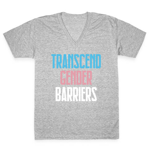 Transcend Gender Barriers V-Neck Tee Shirt