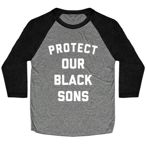 Protect Our Black Sons Baseball Tee