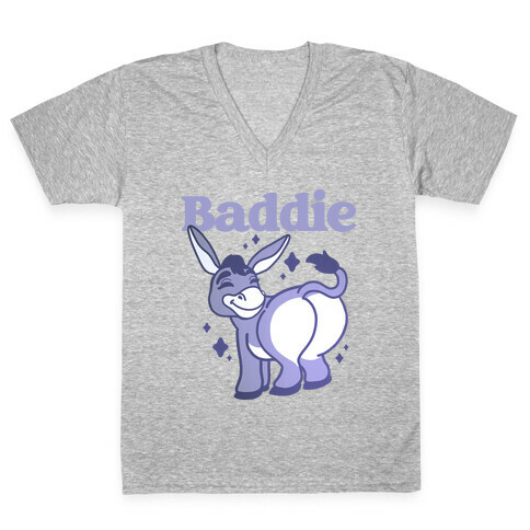 Baddie Donkey V-Neck Tee Shirt