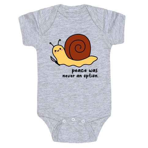 Peace Was Never An Option Baby One-Piece