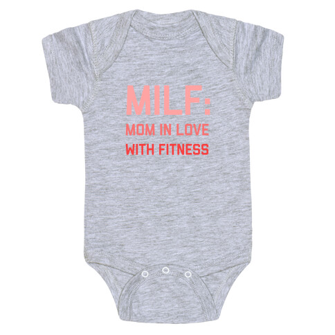 Milf: Mom In Love With Fitness Baby One-Piece