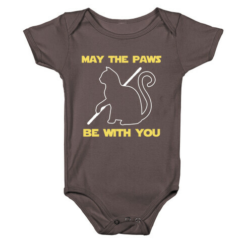 May The Paws Be With You Baby One-Piece