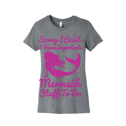 I Have Important Mermaid Stuff To Do Womens T-Shirt