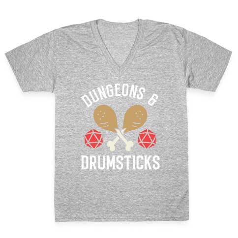 Dungeons & Drumsticks V-Neck Tee Shirt