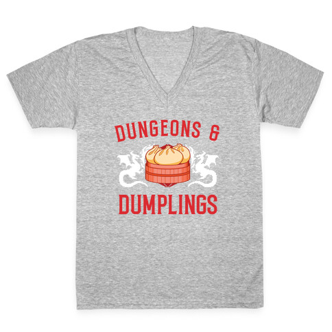 Dungeons And Dumplings V-Neck Tee Shirt