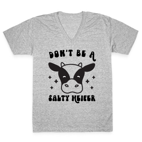 Don't Be A Salty Heifer V-Neck Tee Shirt