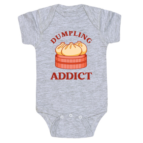 Dumpling Addict (With A Bite Taken Out Of A Cartoon Dumpling) Baby One-Piece