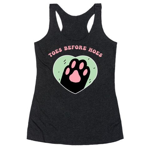Toes Before Hoes Racerback Tank Top