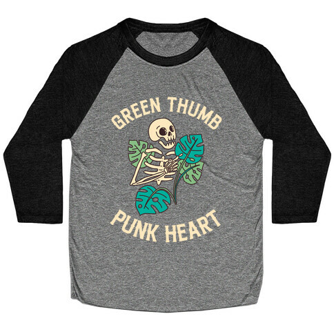 Green Thumb, Punk Heart Baseball Tee