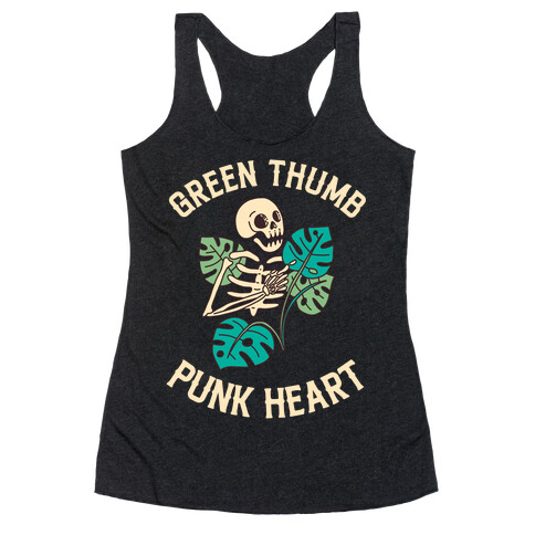 Green Thumb, Punk Heart Racerback Tank Top