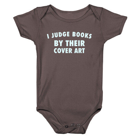 I Judge Books By Their Cover Art Baby One-Piece