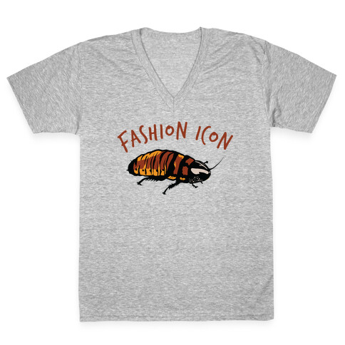 Fashion Icon Cockroach V-Neck Tee Shirt