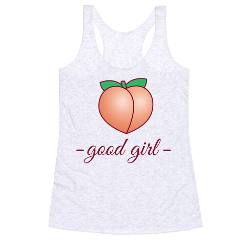 Good Girl Peach Racerback Tank Top