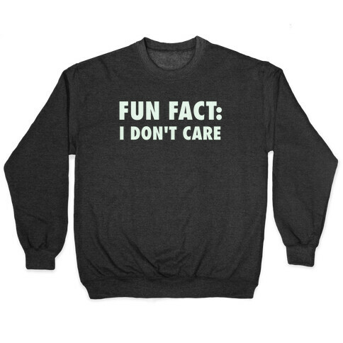 Fun Fact: I Don't Care Pullover