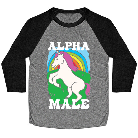 Alpha Male Unicorn Baseball Tee