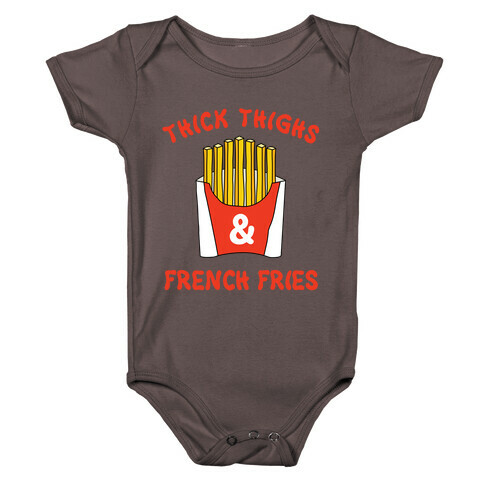 Thick Thighs and French Fries Baby One-Piece