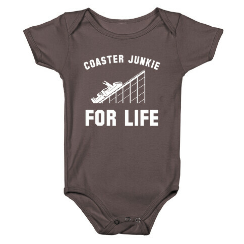 Coaster Junkie For Life Baby One-Piece
