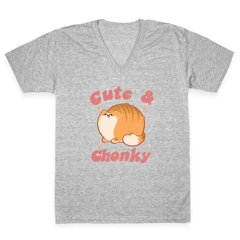 Cute & Chonky V-Neck Tee Shirt