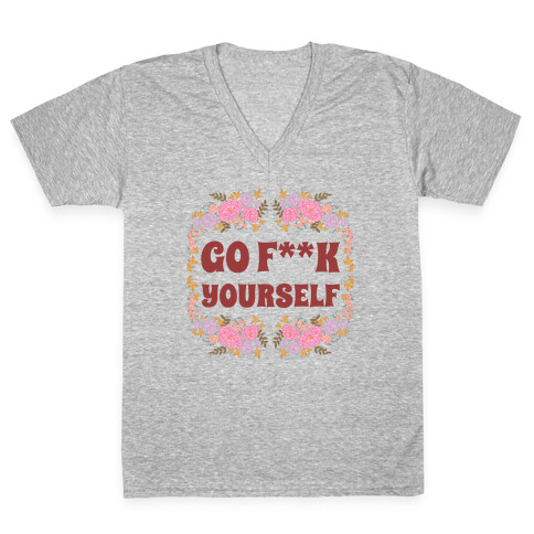 Go F**K Yourself (Censored) V-Neck Tee Shirt