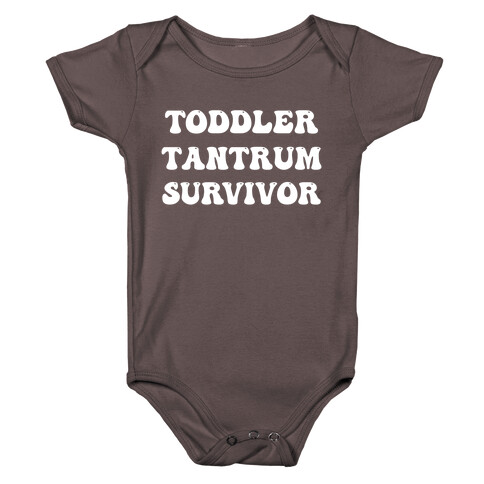 Toddler Tantrum Survivor Baby One-Piece