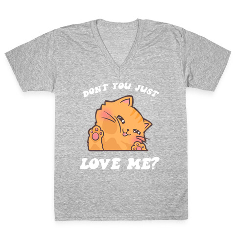 Don't You Just Love Me? V-Neck Tee Shirt