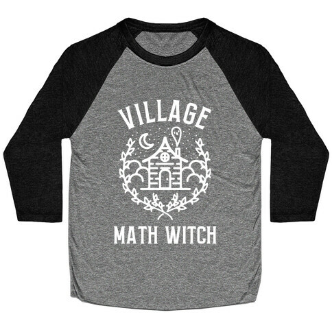Village Math Witch Baseball Tee