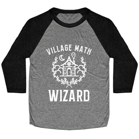 Village Math Wizard Baseball Tee