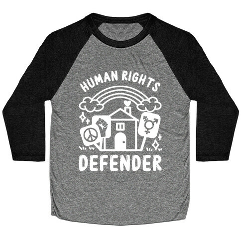 Human Rights Defender Baseball Tee