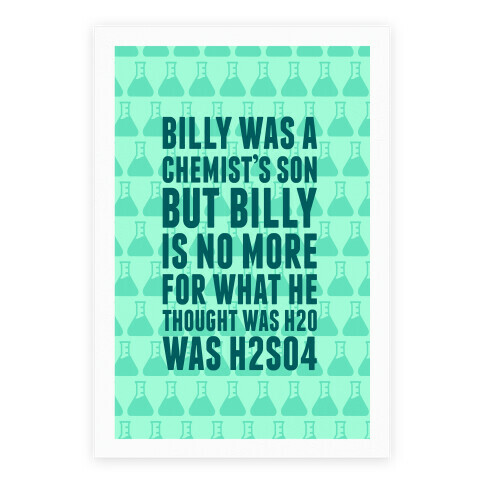 Billy Was A Chemist's Son Poster